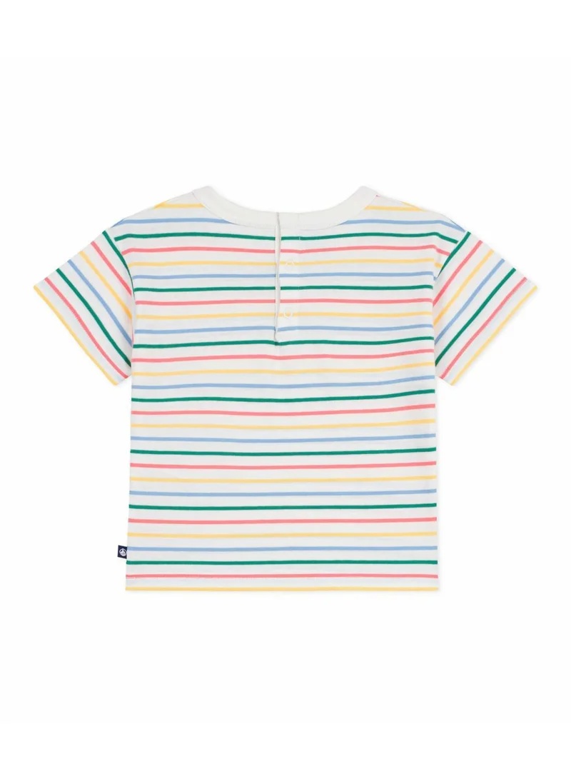 بيتي باتو Babies' short-sleeved stripy cotton T-shirt